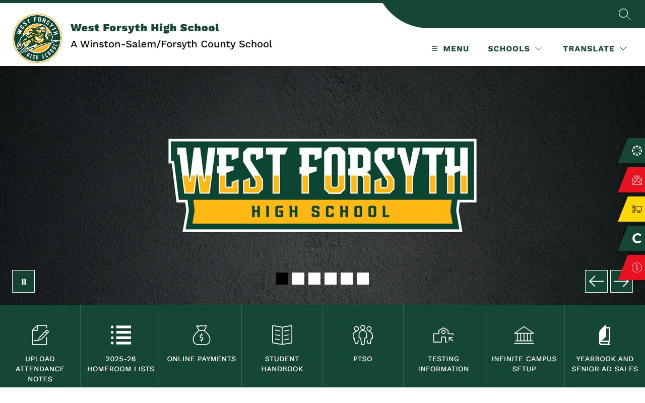 Clemmons phone numbers West Forsyth High School contact and hours block
